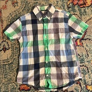 Crewcuts checked plaid print button down